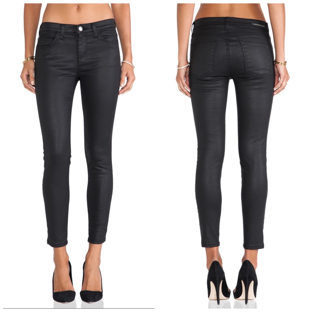 Current/Elliot The Stiletto Skinny in Black Coated
